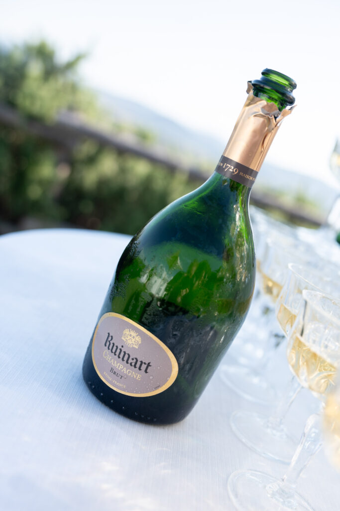 table setting at Conti di San Bonifacio Wine Resort in Tuscany