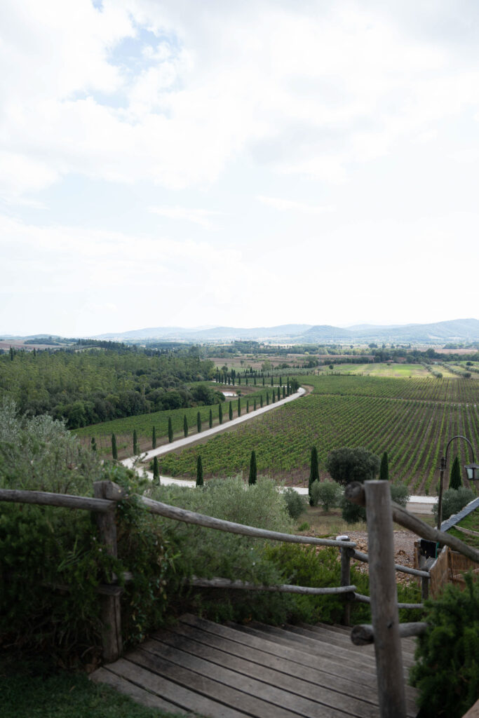 Landschaft Toskana Hochzeit