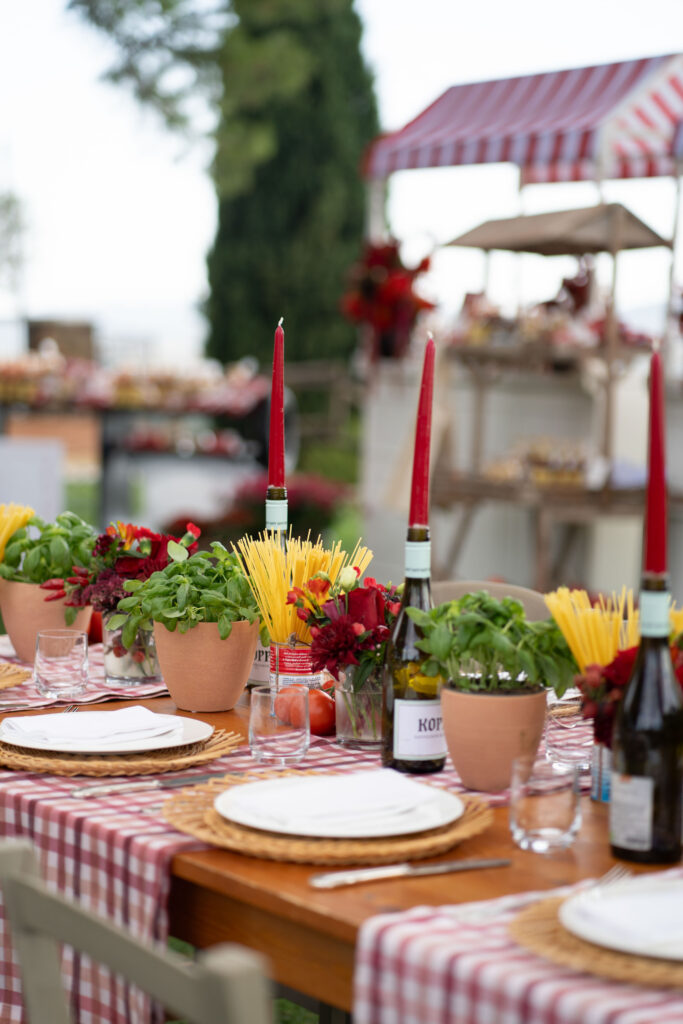 pizza party welcome event Toskana Hochzeit